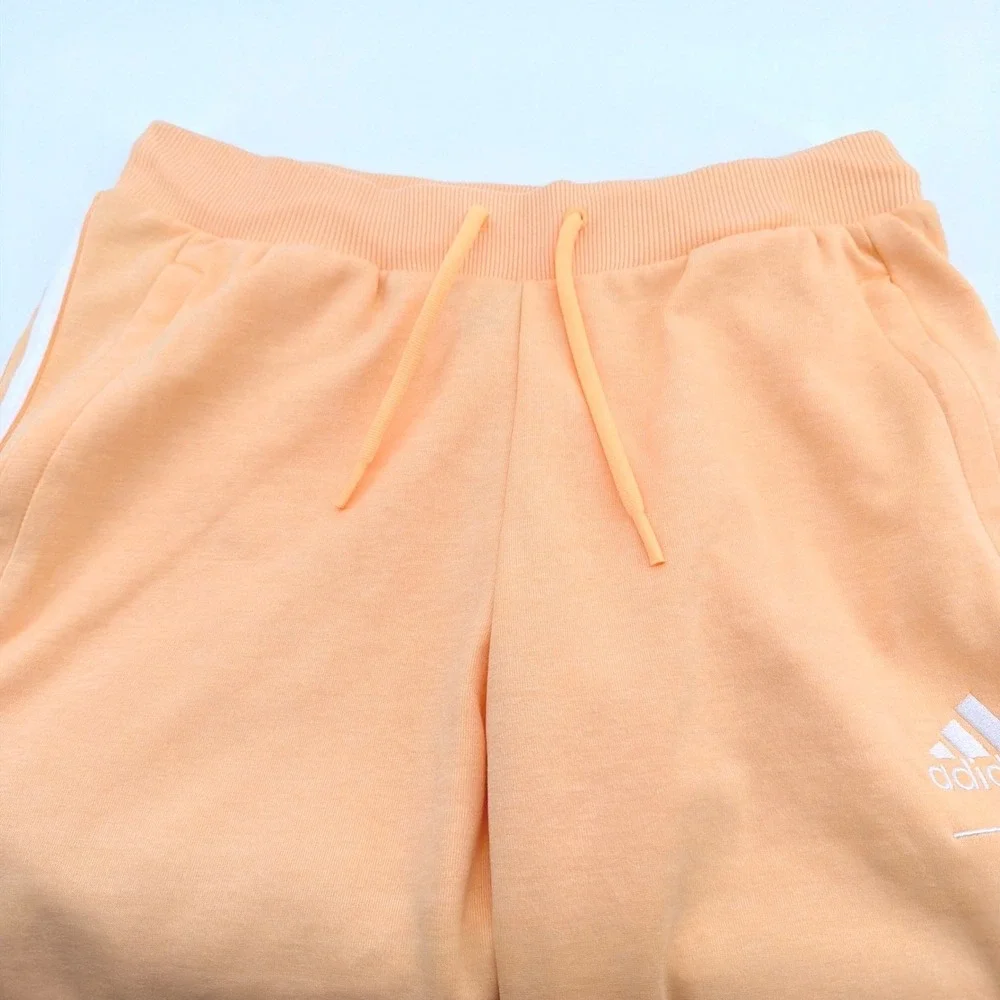 Adidas x Peloton Go Retro Jogger Pants Unisex M Acid Orange 3 Stripe Gym Lounge
